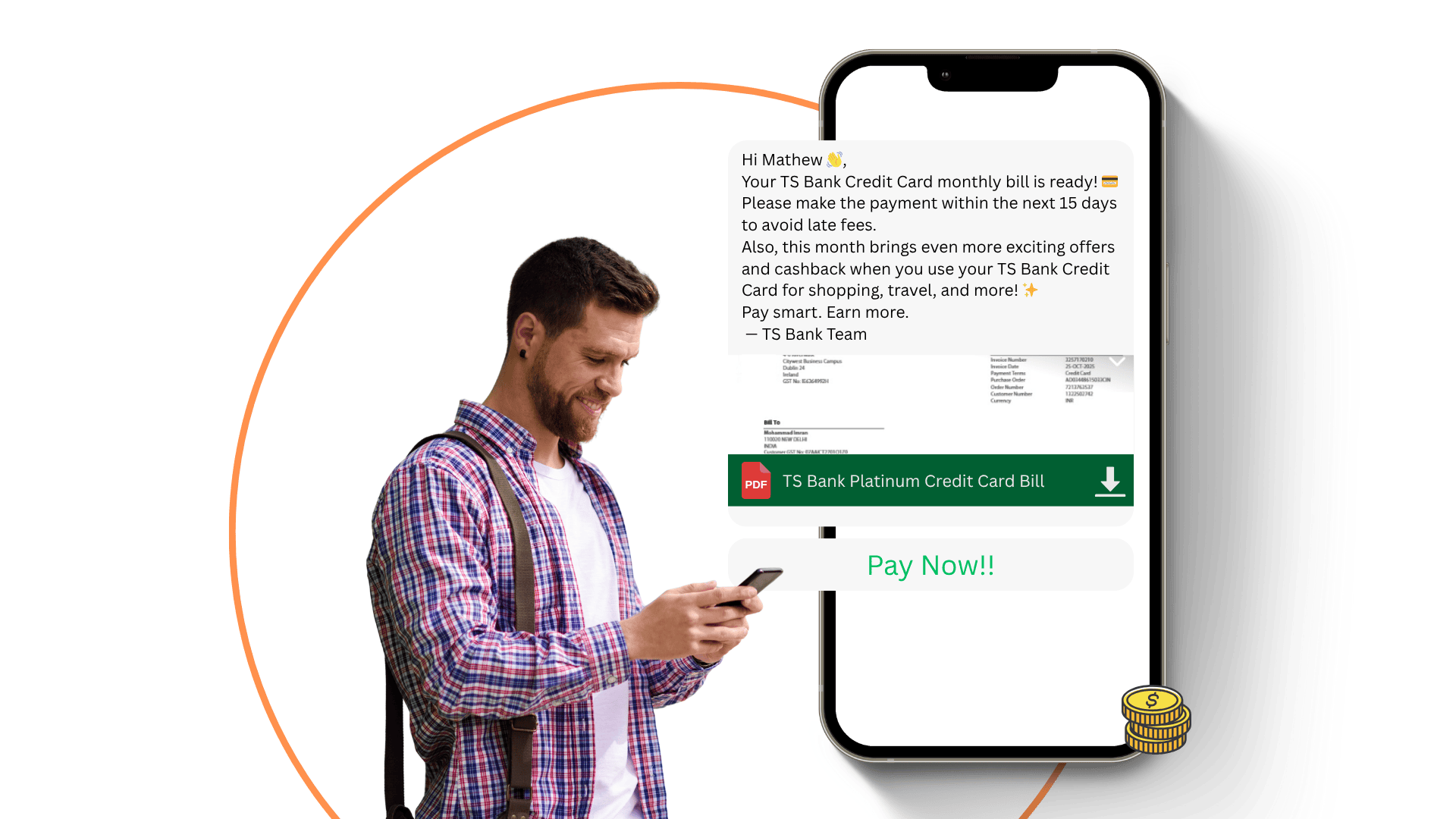 Send Bill / EMI Reminders with Payment Links